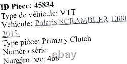 2015 Polaris Scrambler XP 1000 EPS Primary Drive Clutch 1323123